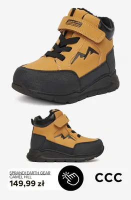 Buty Sprandi Earth Gear Camel Hill promocja w CCC
