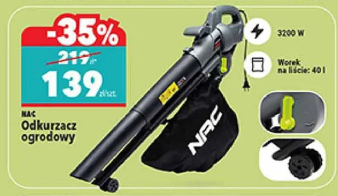 Odkurzacz ogrodowy promocja w Biedronka