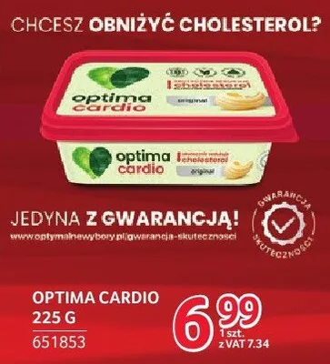 Optima Cardio margaryna 225g promocja w Selgros