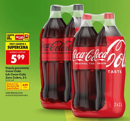 Napój gazowany Zero Cukru promocja w Biedronka