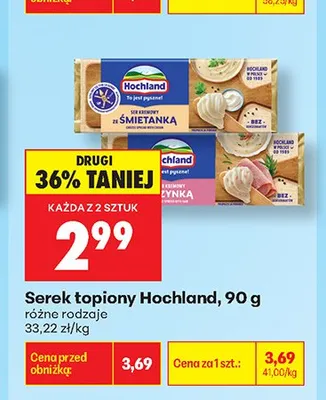 Serek topiony Hochland z szynką promocja w Biedronka