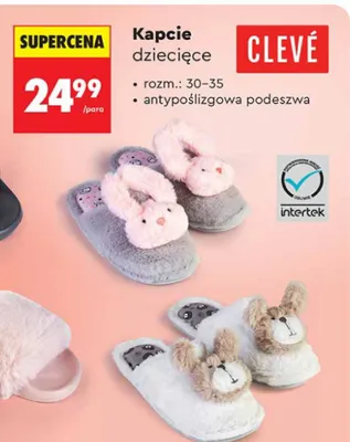 Kapcie dziecięce promocja w Biedronka