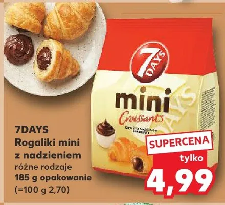 Rogaliki mini z nadzieniem 7Days promocja w Kaufland
