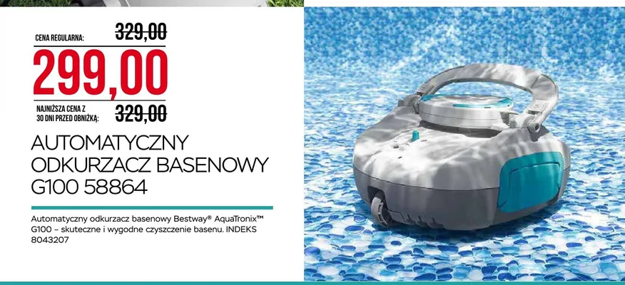 Automatyczny odkurzacz basenowy Bestway G100 58864 promocja w Abra Meble