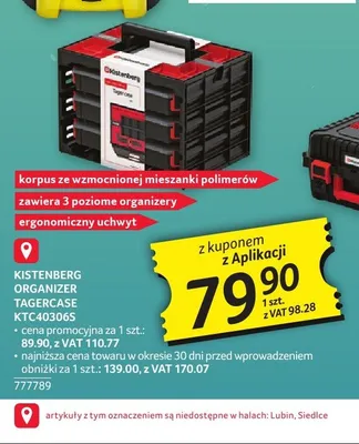 Organizer Kistenberg Tager Case KTC40306S promocja w Selgros