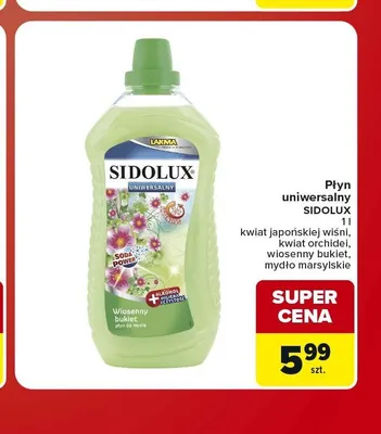 Płyn uniwersalny Sidolux Wiosenny bukiet promocja w Carrefour Market