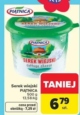 Serek wiejski promocja w Carrefour Market