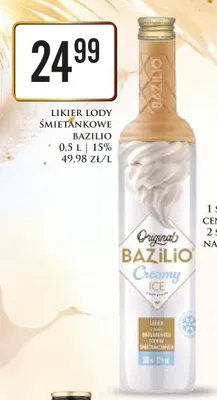 Likier Lody Śmietankowe Bazilio promocja w Dino