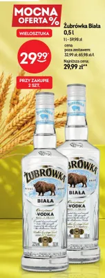Wódka Żubrówka Biała promocja w Żabka