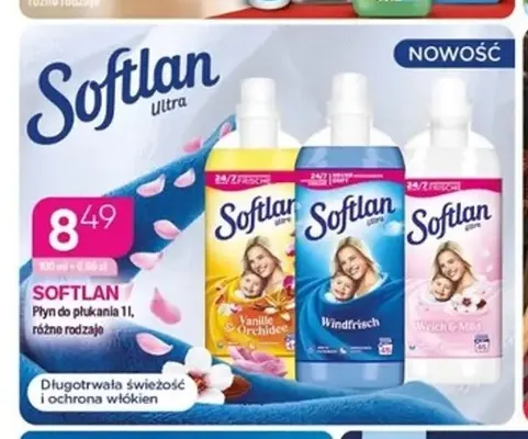 Płyn do płukania Softlan promocja w Drogerie Koliber