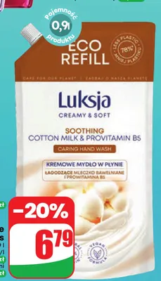 Mydło w płynie Cotton Luksja zapas promocja w Dino
