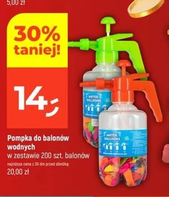 Pompka do balonów wodnych promocja w Dealz
