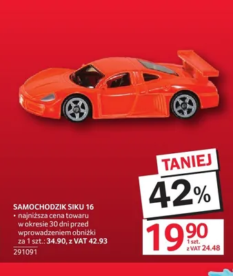 Samochodzik Siku 16 promocja w Selgros