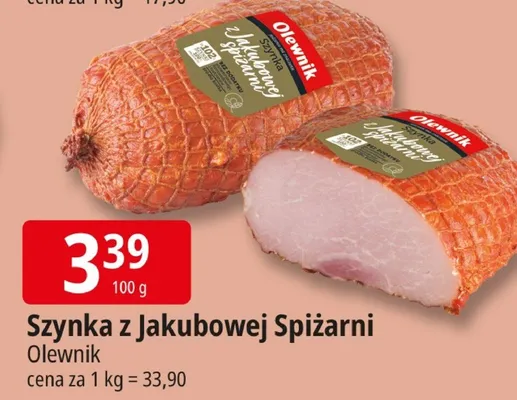 Szynka z Jakubowej Spiżarni Olewnik promocja w Leclerc