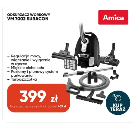 Odkurzacz workowy Amica Vm 7002 Suracon promocja w Max Elektro