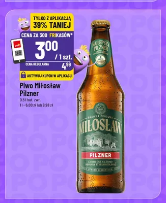 Piwo Miłosław Pilzner promocja w POLOmarket