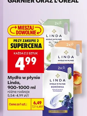 Mydło w płynie Linda Oliwka promocja w Biedronka