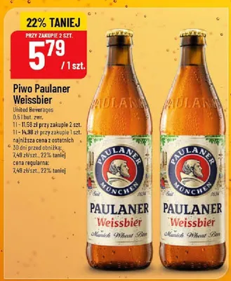 Piwo Paulaner Weissbier promocja w POLOmarket