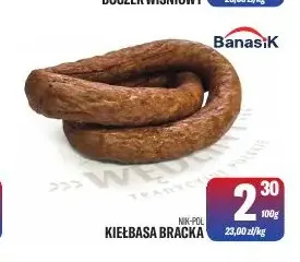 Kiełbasa bracka Nik-Pol promocja w Tomi Markt