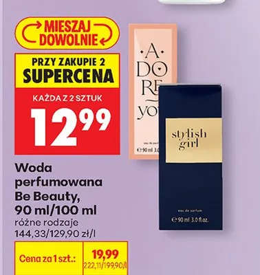 Woda perfumowana różne rodzaje promocja w Biedronka
