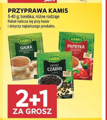Przyprawa pieprz czarny Kamis promocja w Stokrotka