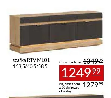 Szafka RTV ML01 Milton promocja w Abra Meble