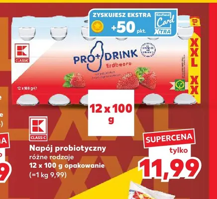 Napój probiotyczny K-Classic 12-pak promocja w Kaufland