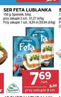 Ser feta Lublanka Spomlek promocja w Stokrotka