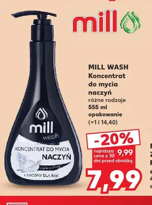 Koncentrat do mycia naczyń Mill Wash promocja w Kaufland