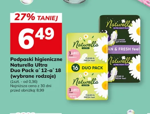 Podpaski higieniczne Naturella Ultra Maxi Duo Pack promocja w Hitpol