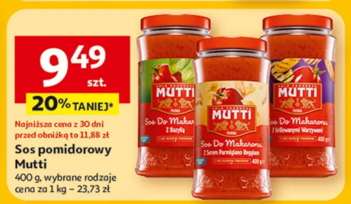 Sos pomidorowy, wybrane rodzaje promocja w Auchan