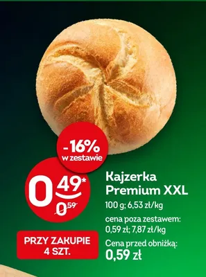 Kajzerka Premium XXL promocja w Żabka