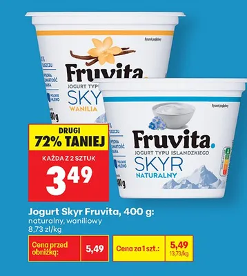 Jogurt Skyr naturalny promocja w Biedronka