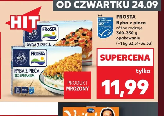 Ryba z pieca Frosta promocja w Kaufland