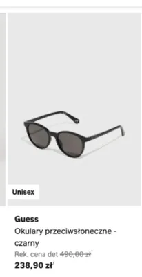 Okulary przeciwsłoneczne Guess czarny promocja w Lounge by Zalando