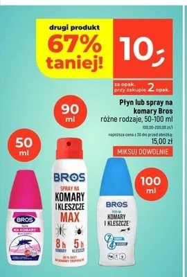 Spray na komary i kleszcze Bros Max promocja w Dealz