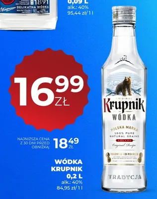 Wódka Krupnik promocja w Duży Ben