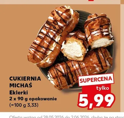Eklerki CUKIERNIA MICHAŚ promocja w Kaufland