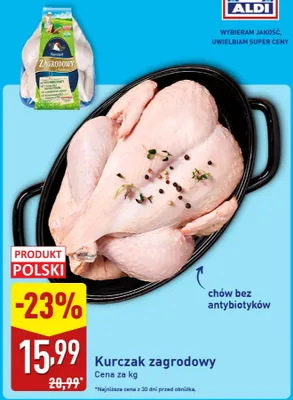 Kurczak Zagrodowy z Podlasia polski promocja w Aldi