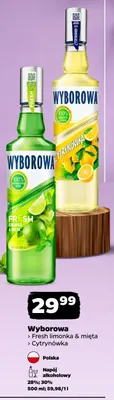 Napój alkoholowy Wyborowa Fresh limonka & mięta promocja w Netto