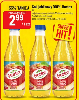 Sok jabłkowy 100% promocja w POLOmarket