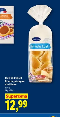 Brioche pieczywo drożdżowe Duc De Coeur promocja w Lidl