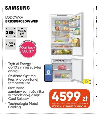 Lodówka BRB38G705DWWEF Samsung promocja w Max Elektro