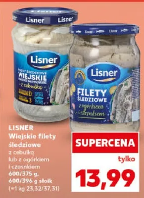 Wiejskie filety śledziowe z cebulką lub z ogorkiem konserwowym promocja w Kaufland