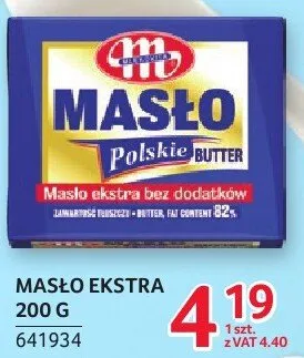 Masło Mlekovita ekstra 200 g promocja w Selgros