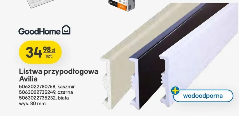 Listwa przypodłogowa GoodHome Avilia promocja w Castorama
