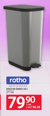 Kosz na śmieci Rotho 55 l promocja w Selgros