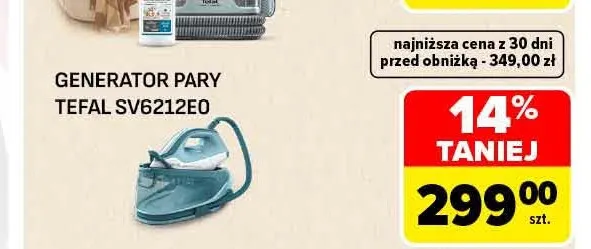 Generator pary SV6212E0 Tefal promocja w Carrefour