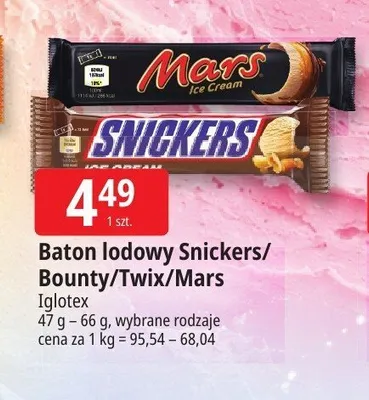 Baton lodowy Twix promocja w Leclerc