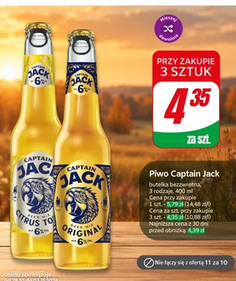 Piwo Captain Jack Original promocja w Dino